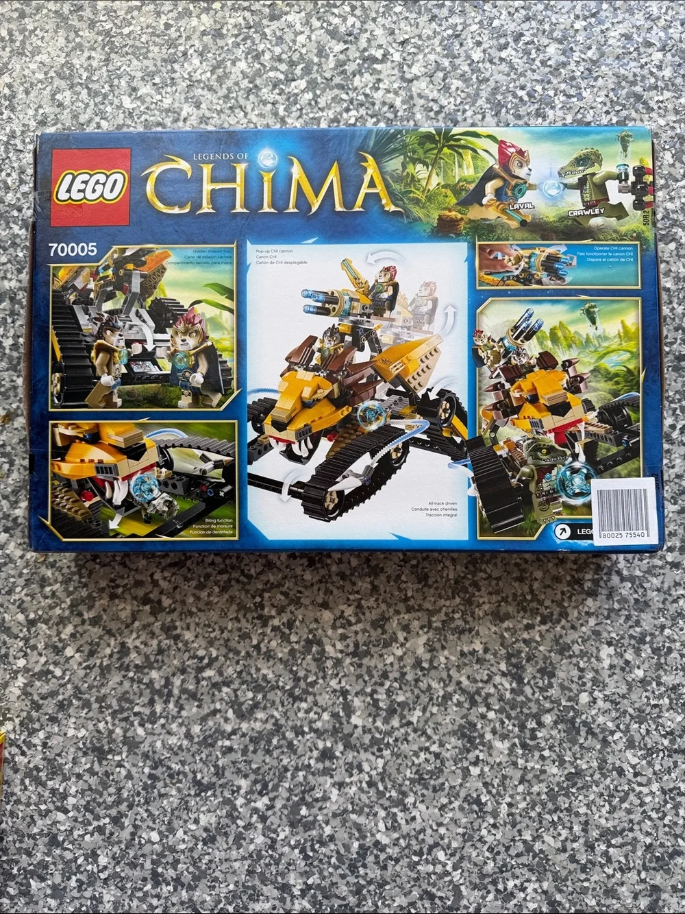 Lego CHIMA Laval's Royal Fighter Yellow and Brown Building Set